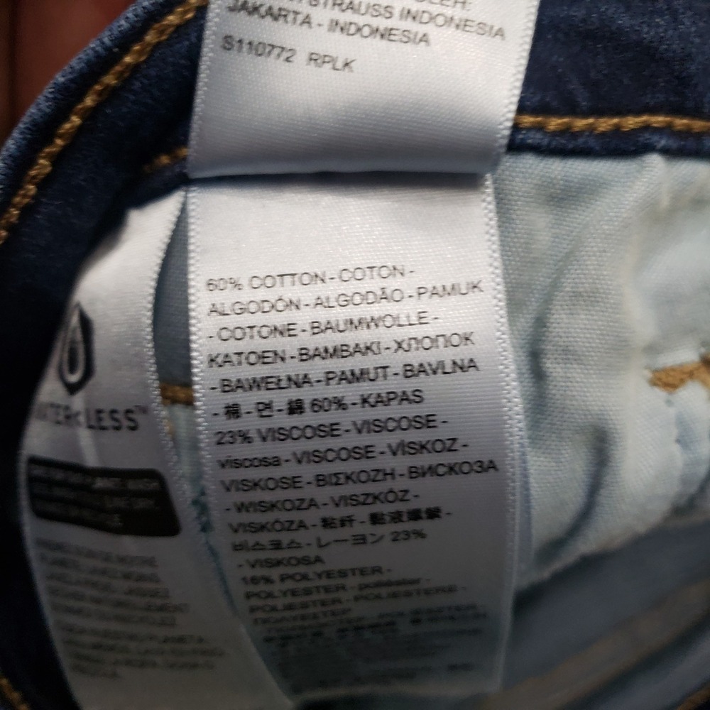 Levi's Jeans Womens 27 Blue Classic Bootcut Denim Medium Wash Stretch - Picture 8 of 12